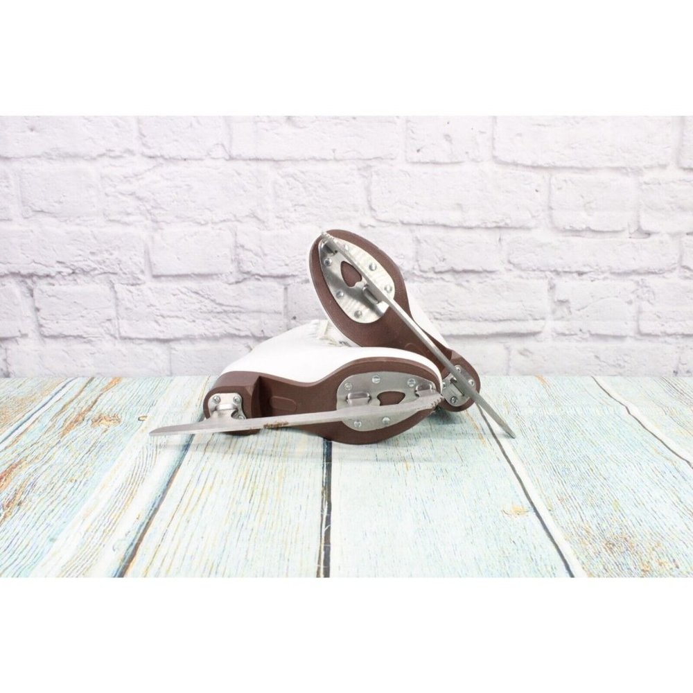 Glacier 120 by Jackson White Leather Lace up Figure Ice Skates Size US 2 - Picture 10 of 10